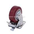 5 Inch PVC Casters with Brakes